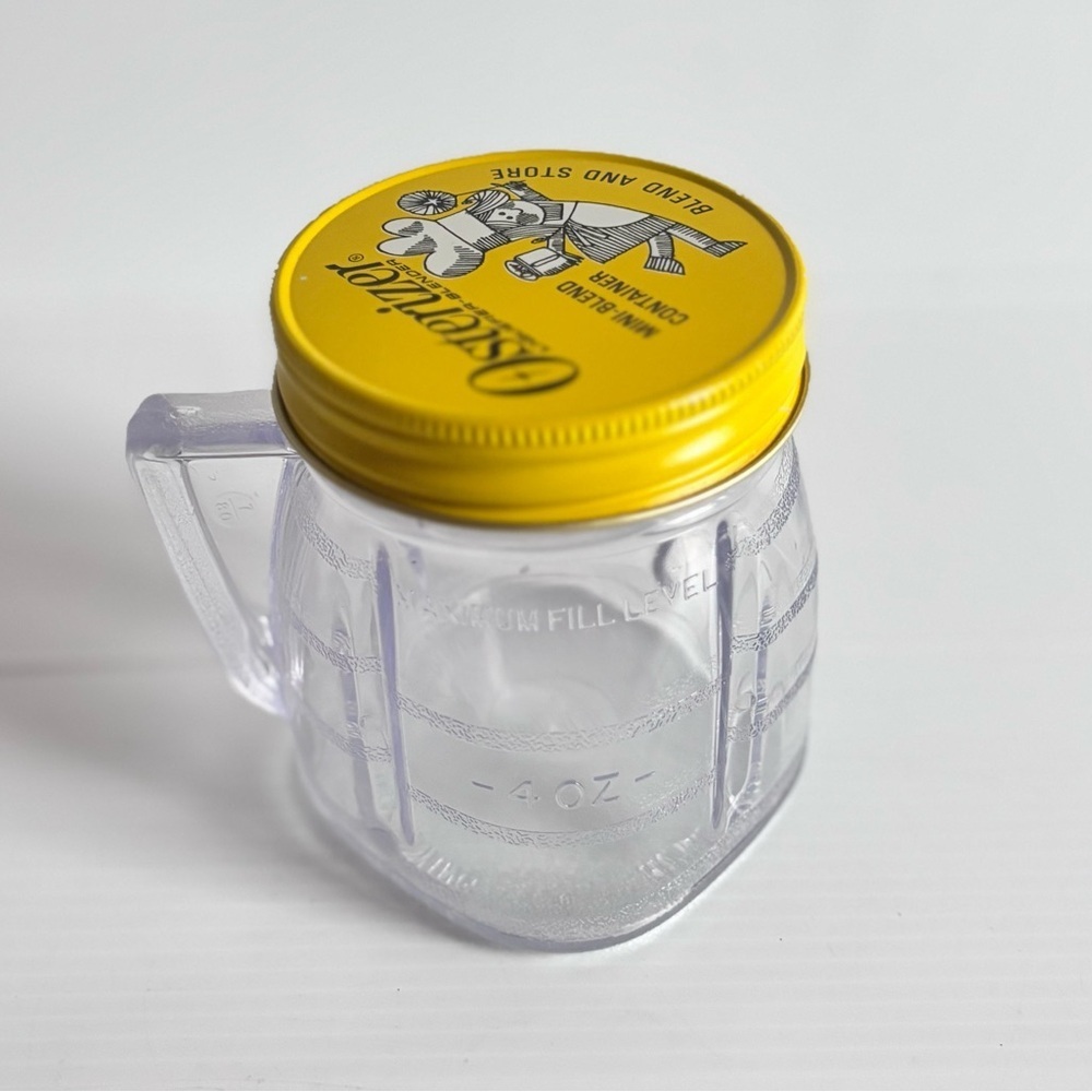 Vintage Osterizer Mini Blend and Store Container Yellow Lid